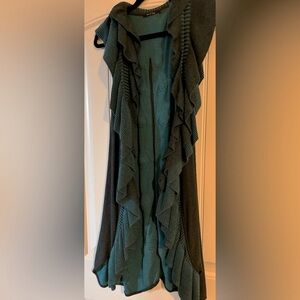 Stunning long cardigan/duster Southwest flair